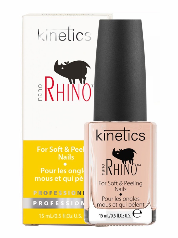 Быстрый уход для слабых и слоящихся ногтей Nano Rhino (Носорог) 15мл / KINETICS