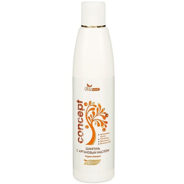 Шампунь для волос с Аргановым маслом 250мл / CONCEPT BIO Tech Argana