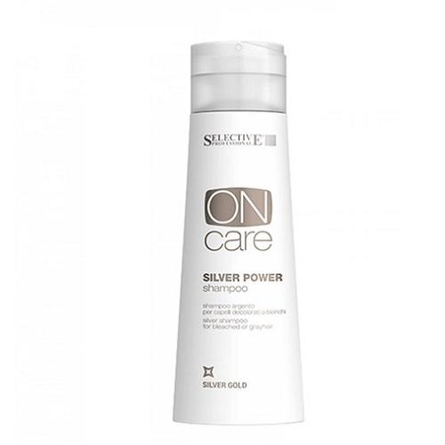 Серебряный шампунь для обесцвеченных или седых волос, Silver Power Shampoo 250мл / SELECTIVE ON CARE