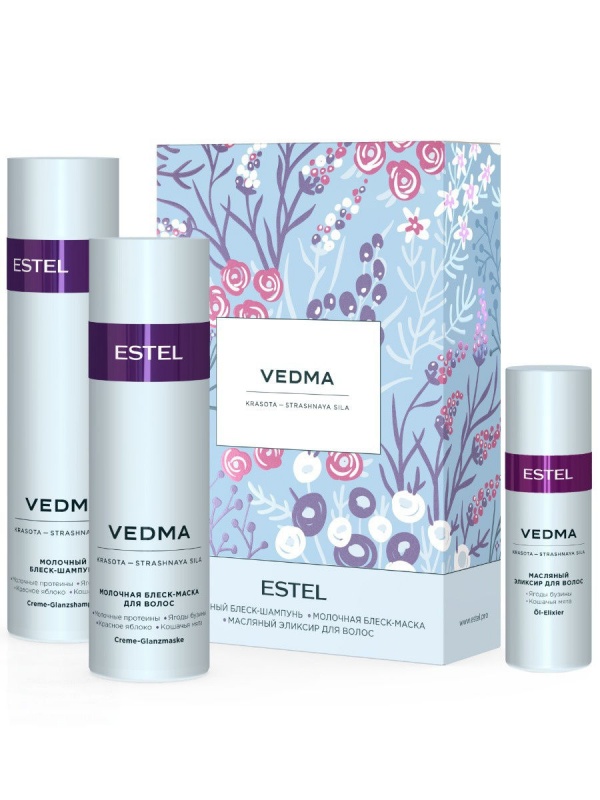 Набор VEDMA by ESTEL (шампунь 250мл, маска 200мл, масло-эликсир 50мл)