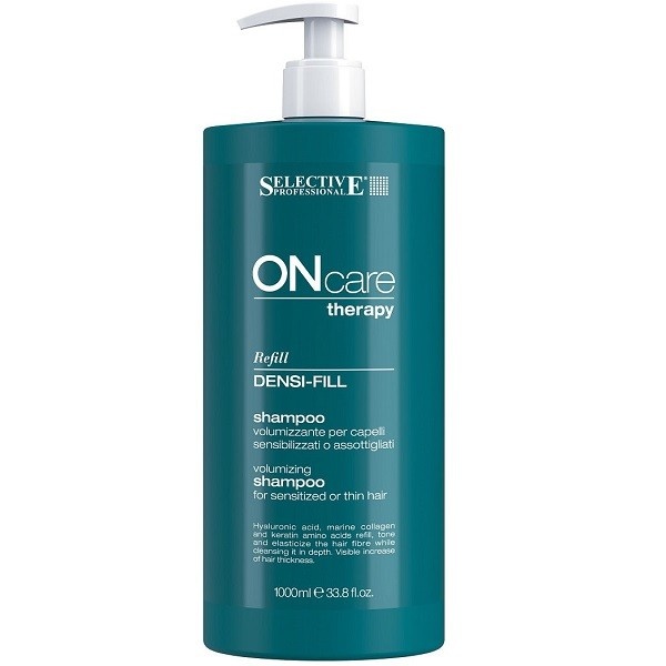 Шампунь филлер для ухода за поврежденными или тонкими волосами, Densi-fill Shampoo 1000мл /SELECTIVE