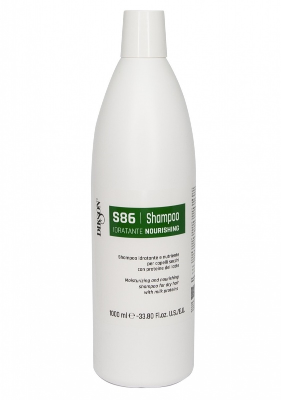Шампунь увлажняющий и питательный д/сухих волос с протеинами молока S86 1000мл DIKSON