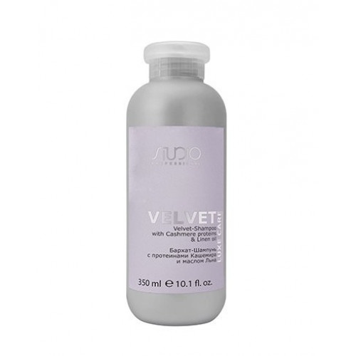 Бархат-шампунь с протеинами кашемира и маслом льна "Luxe Care" 350мл / KAPOUS Studio