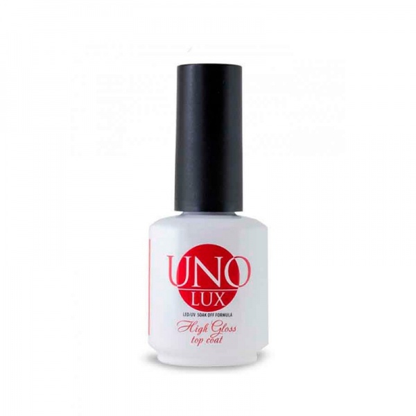 Верхнее покрытие Uno Lux High Gloss Top Coat 15мл