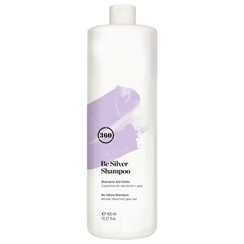 Антижелтый шампунь для волос 450мл - BE SILVER SHAMPOO 360