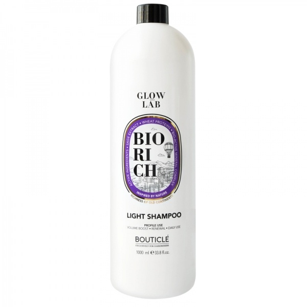 Шампунь для поддержания объема для волос всех типов 250мл / BOUTICLE Glow Lab Biorich