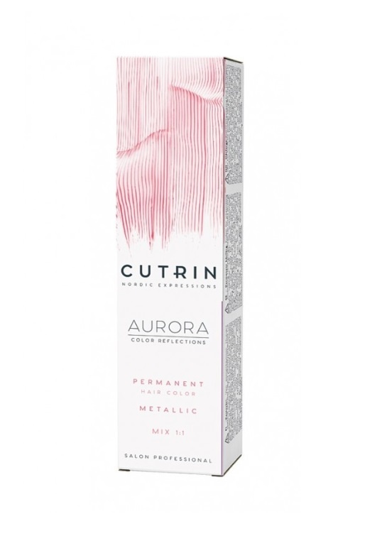 Крем-краска для волос CUTRIN AURORA METALLICS 7R Розовый жемчуг 60мл