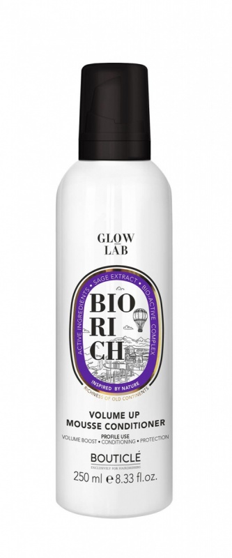 Мусс-кондиционер для придания объема тонким волосам 250мл / BOUTICLE Glow Lab Biorich