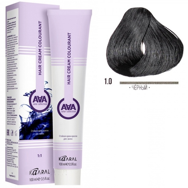Крем-краска для волос ААА 1.0 Черный 100мл