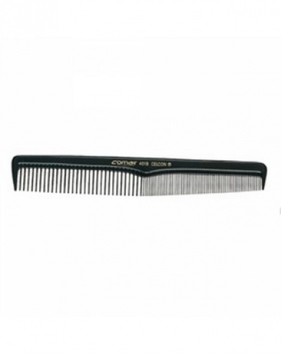 Расческа для стрижки волос, с легким скосом 18см №401 Carbon COMAIR