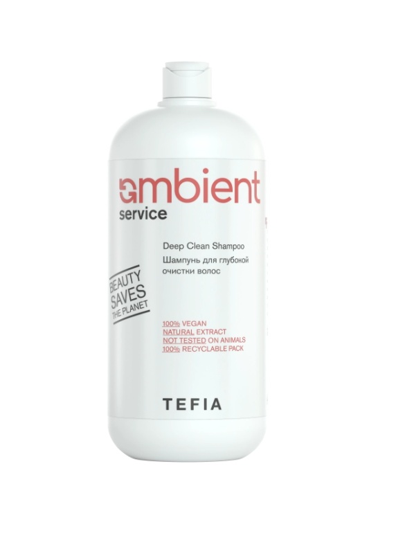 Шампунь для глубокой очистки волос 1000мл / TEFIA AMBIENT Servise