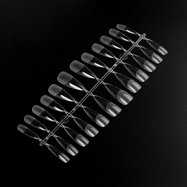 Гелевые типсы для наращивания ногтей №05 эластичные, миндаль, глянцевые TNL