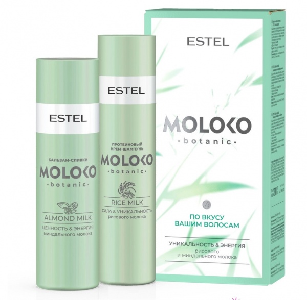 Набор "По вкусу вашим волосам" ESTEL Moloko botanic (шампунь 250мл, бальзам 200мл)