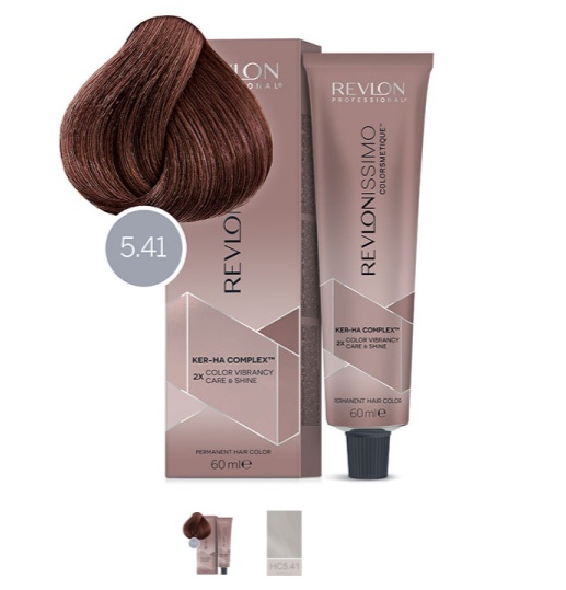 Краситель для волос REVLONISSIMO Colorsmetique High Coverage 5-41 Насыщенный светлый орех 60мл