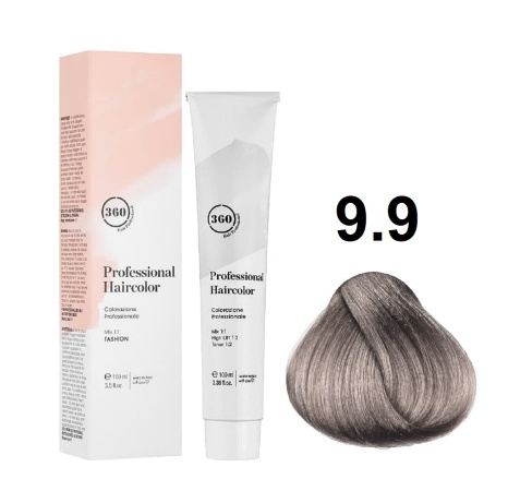 Краситель для волос PERMANENT HAIRCOLOR 360 9.9 Очень светлый блондин сандрэ 100мл