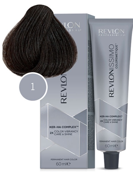 Краситель для волос REVLONISSIMO Colorsmetique 1 Иссиня-черный 60мл