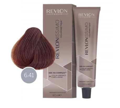 Краситель для волос REVLONISSIMO Colorsmetique 6.41 Темный блондин медно-пепельный 60мл