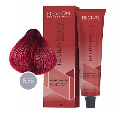 Краситель для волос REVLONISSIMO Colorsmetique 6.65 Темный блондин красно-махагоновый 60мл