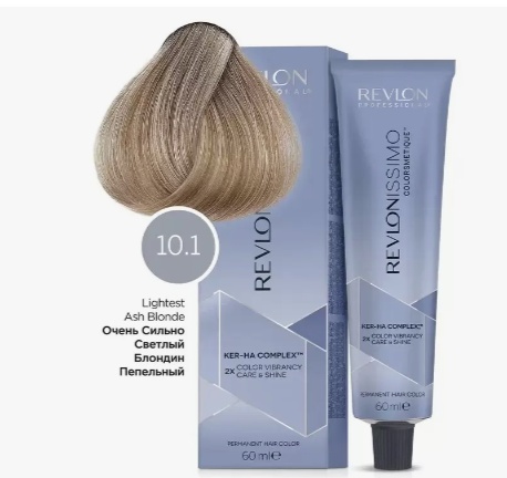 Краситель для волос REVLONISSIMO Colorsmetique 10.1 Очень сильно светлый блондин пепельный 60мл