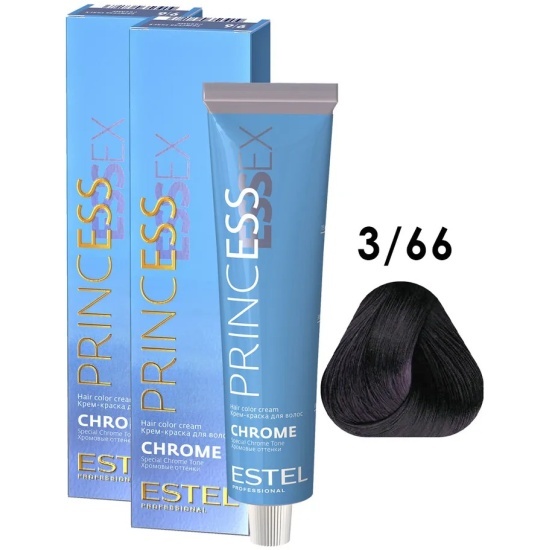 Краска д/волос ESTEL PRINCESS ESSEX 3/66 Темный шатен фиолетовый интенсивный 60мл