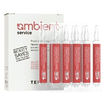 Протеиновая сыворотка для интенсивного восстановления волос 10х10мл / TEFIA AMBIENT Servise