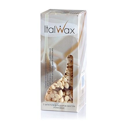 Воск горячий (пленочный) ITALWAX Белый шоколад гранулы 250гр